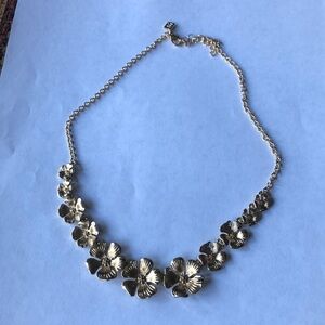 Banana Republic Gold Tone Floral Necklace